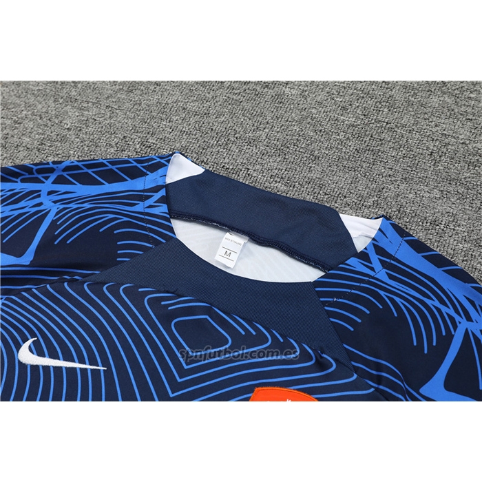 Chandal del Paises Bajos Manga Corta 2022-2023 Azul - Pantalon Corto